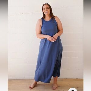 Carly Jean Los Angeles Favorite Maxi Tank Dress, Marine